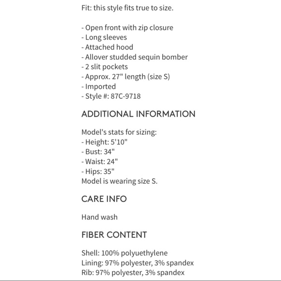 BLANKNYC Denim $148 Silver Studded Sequin Bomber - Picture 11 of 12